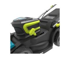 Yardworks 48V Brushless 17-inch Cordless Push Lawn Mower with Battery & Charger for Laval Homes
