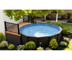 Trevi Onyx Resin Above-Ground Pool for Laval Homes | Durable & Stylish Backyard Oasis