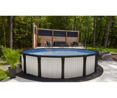 Trevi Omega Above-Ground Pool Laval | Durable Resin & Aluminum Backyard Oasis
