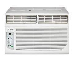 NOMA Digital 8,000 BTU Window Air Conditioner with Remote Control | Efficient 4-Way Cooling for Lava