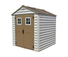 Duramax StoreMax Vinyl Garden Shed 7x7 ft - Durable Outdoor Storage for Laval Homes