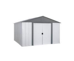 Arrow Driftwood 10x10 Grey Metal Shed for Durable Outdoor Storage in Laval
