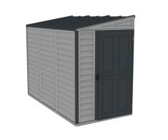 Duramax Sidemate Plus 4x8 ft Outdoor Storage Shed | Compact Vinyl Solution for Laval
