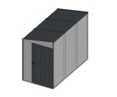 Duramax Sidemate Plus 4x8 ft Outdoor Storage Shed | Compact Vinyl Solution for Laval