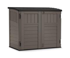 Suncast 963L Grey Horizontal Storage Shed for Laval Homes | Durable Outdoor Solution