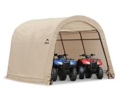 ShelterLogic 10x10x8ft Waterproof Portable Round Top Shed-in-a-Box | Outdoor Storage Laval