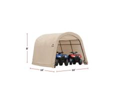 ShelterLogic 10x10x8ft Waterproof Portable Round Top Shed-in-a-Box | Outdoor Storage Laval