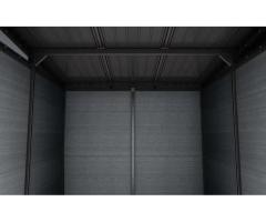 Keter Pent Durable DecoCoat Lockable Resin Outdoor Storage Shed for Laval Backyards