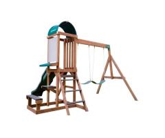 KidKraft Wilderness Wooden Swing Set for Kids – Outdoor Playset Adventure in Laval