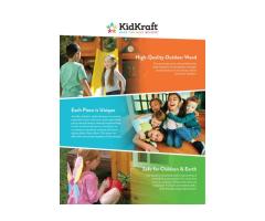 KidKraft Brightside Outdoor Cedar Wooden Swing Play Set for Kids 3-10 in Laval