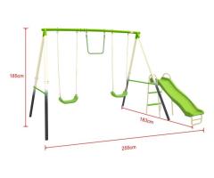 Sportspower 4-Station Metal Swing Set: Ultimate Backyard Fun for Kids in Laval