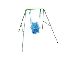 Sportspower Foldable Toddler Swing Set - Outdoor & Indoor Metal Play for Ages 12-36 Months in La
