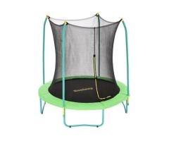 Bestway Xtreme Air Round 8-ft Kids Outdoor Trampoline with Enclosure for Laval Families
