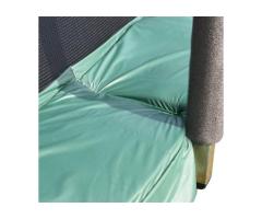 Skywalker Trampolines 8-ft Round Green Backyard Trampoline with Safety Enclosure for Laval