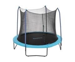 Bestway Xtreme Air 10ft Round Kids Outdoor Trampoline with Safety Enclosure for Backyard Fun in Lava