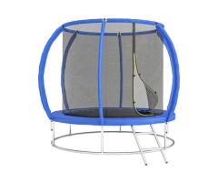 Soozier 8-ft Blue Kids Trampoline with Safety Net & Ladder for Active Outdoor Play in Laval