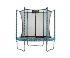 Upper Bounce Machrus 9 FT Round Trampoline Set with Safety Enclosure for Laval Backyard Fun