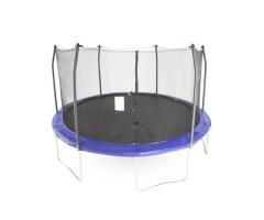 Skywalker Trampolines 15-ft Blue Round Backyard Trampoline with Enclosure for Family Fun in Laval