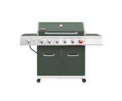 Royal Gourmet 6-Burner Propane BBQ Grill | Olive Green, Sear & Side Burners - Laval
