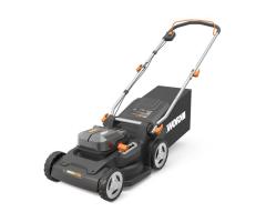 Worx 3-in-1 40V 17-inch Cordless Push Lawn Mower for Efficient Laval Lawn Care - Includes 2 Batterie
