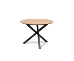 Trévi Bucarest 5-Pc Round Teak Patio Set | 48" Table, Aluminum Chairs & Cushions