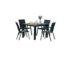 Eastwood 4-Chair Dining Set: Modern Outdoor Patio Furniture in Laval